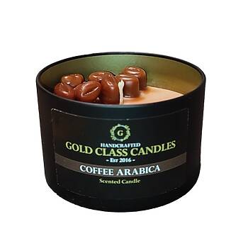 Αρωματικό κερί σε δοχείο με καπάκι και άρωμα coffee deluxe